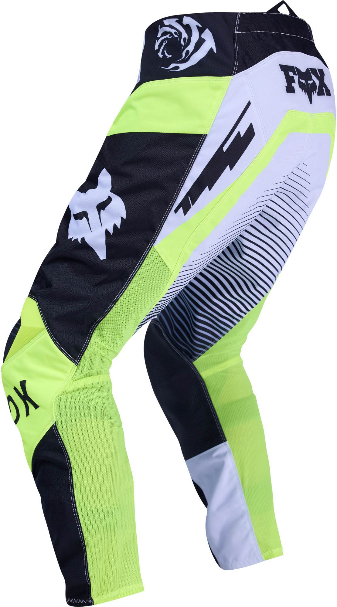 FOX 180 Collect Motocross bukser sort/gul 38 Figur 2
