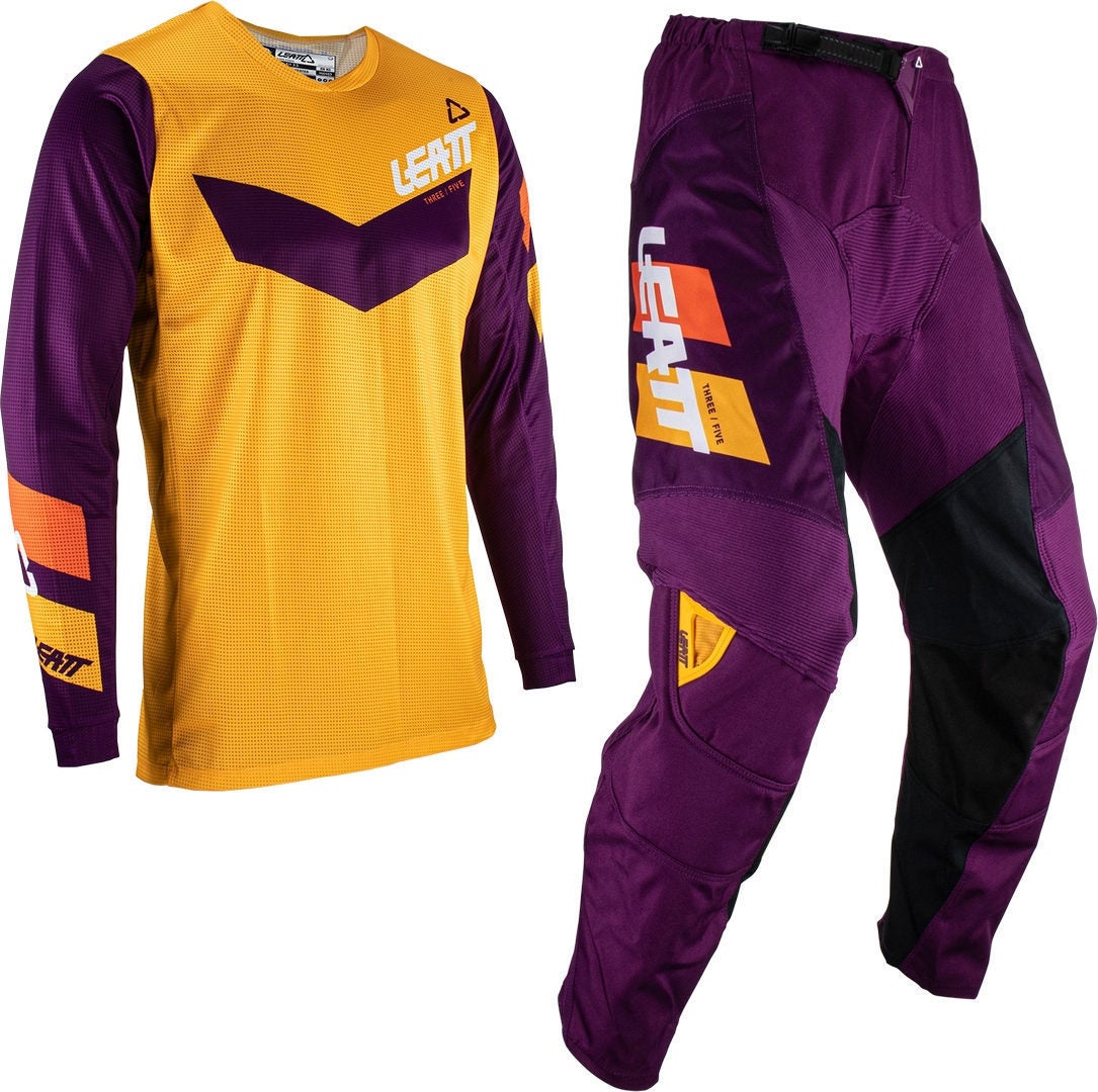 Leatt 3.5 Ride 2023 Motokrosový dres a kalhoty Set černobílá 4XL Obrázek 2