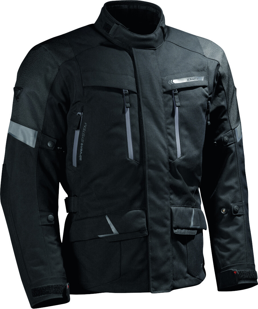 DIFI Toronto Aerotex waterproof Motorcycle Textile Jacket black 5XL Figure 1