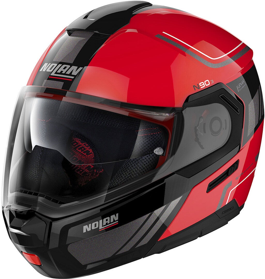 Nolan N90-3 Voyager N-Com Casco rosso/nero L (60) Figura 1