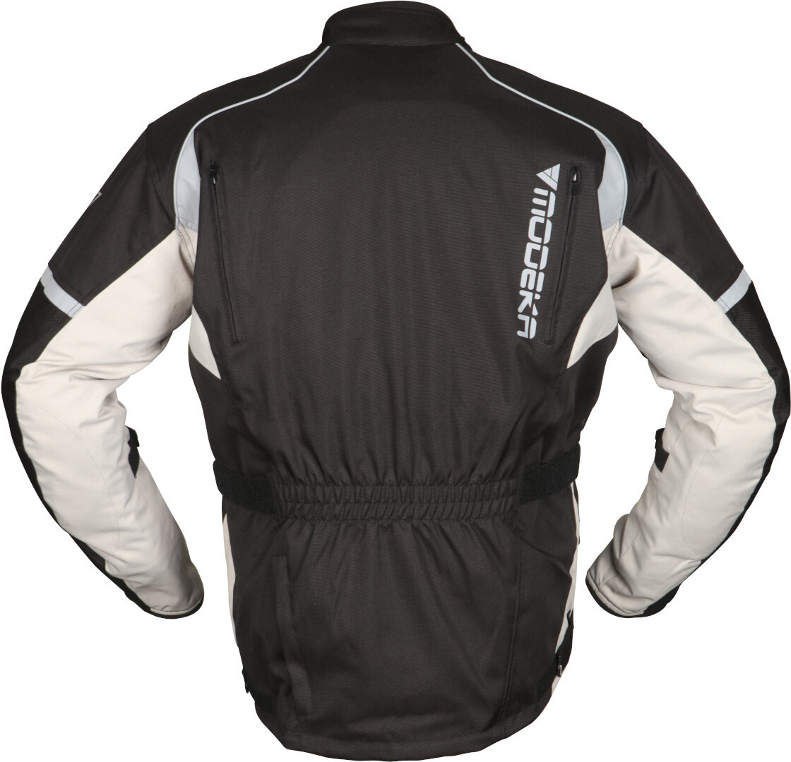 Modeka Tarex Motorrad Textiljacke schwarz/hellgrau L Abbildung 2