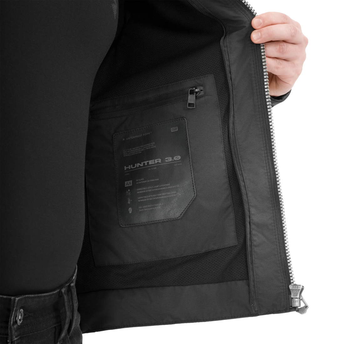 SHIMA Hunter 3.0 摩托车皮夹克 黑色 3XL 图24