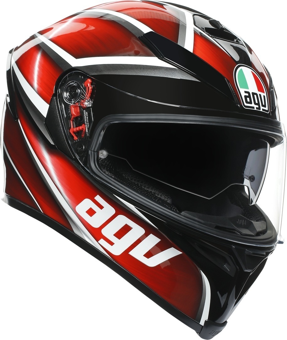 AGV K-5 S Tempest Helmet black/red MS (57) Figure 1