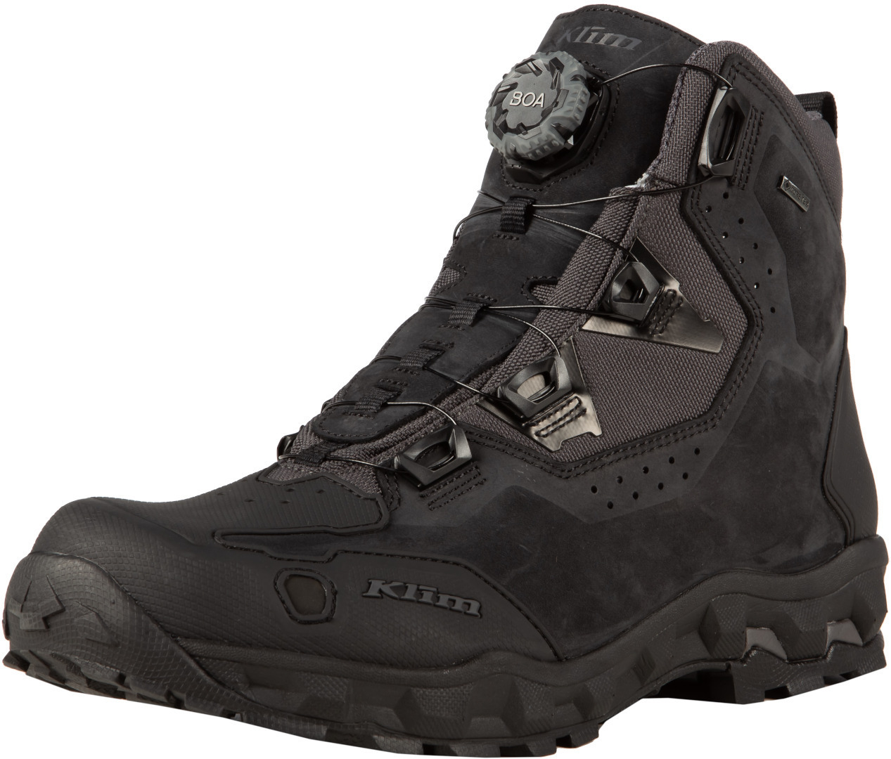 Klim Outlander GTX オートバイのブーツ 黒/灰色 12 図1