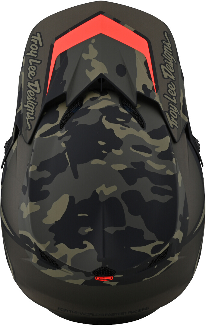 Troy Lee Designs GP Overload Camo Motocross hjälm Grön XS Figur 2