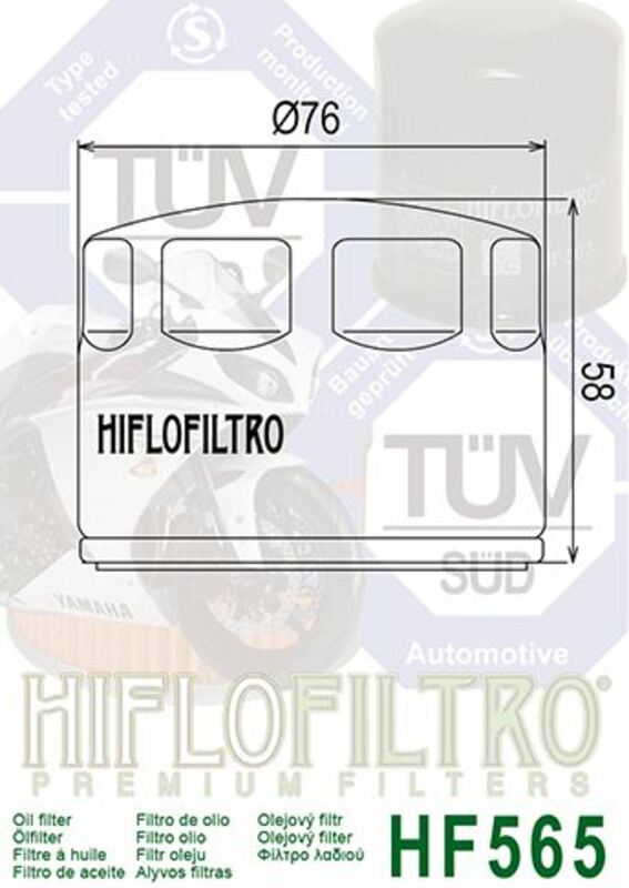 Hiflofiltro Oljefilter - HF565 Figur 3