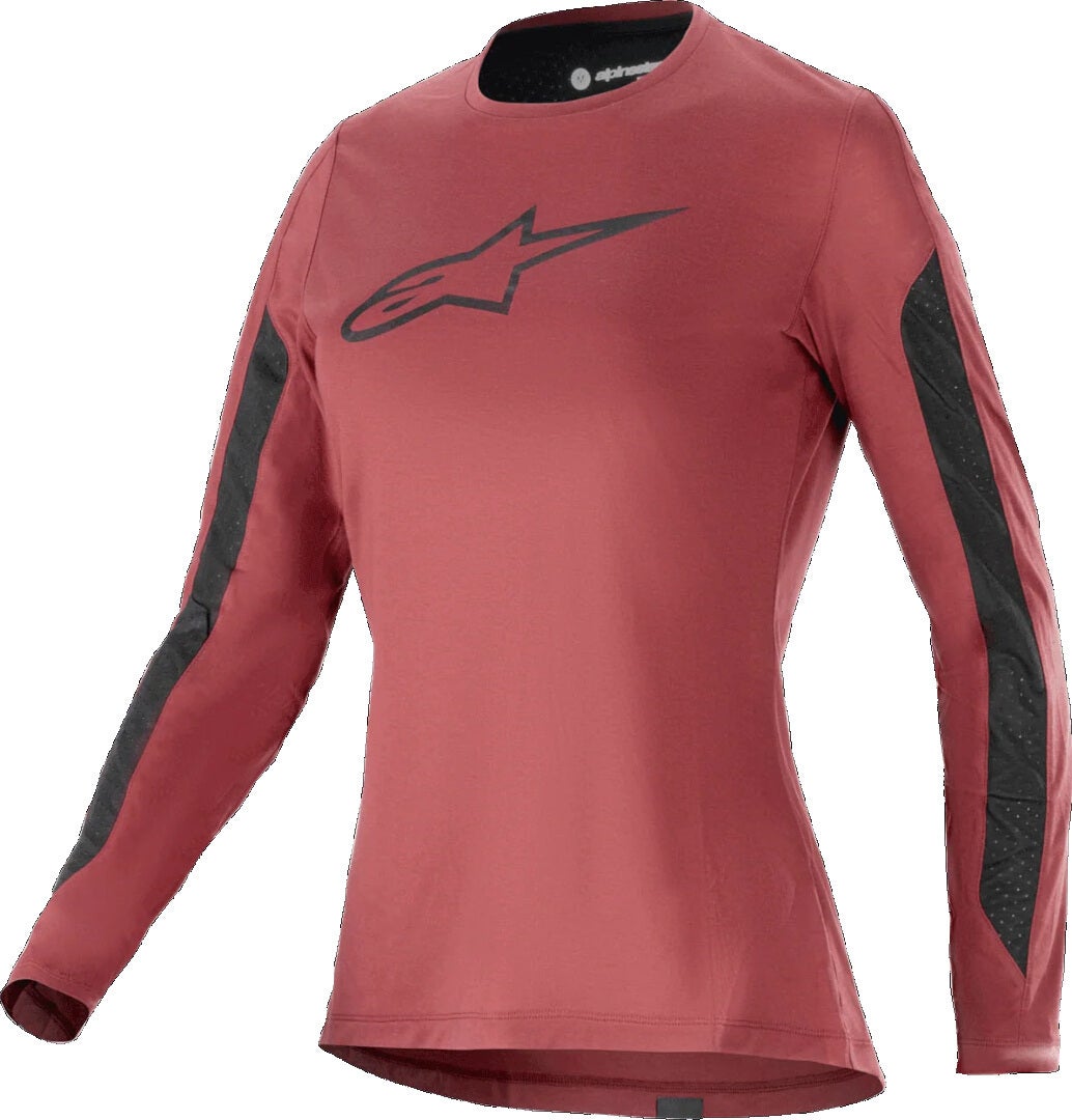 Alpinestars Women's Burgundy Red Stella A-Dura Dri Astar Long Sleeve Bicycle Jersey