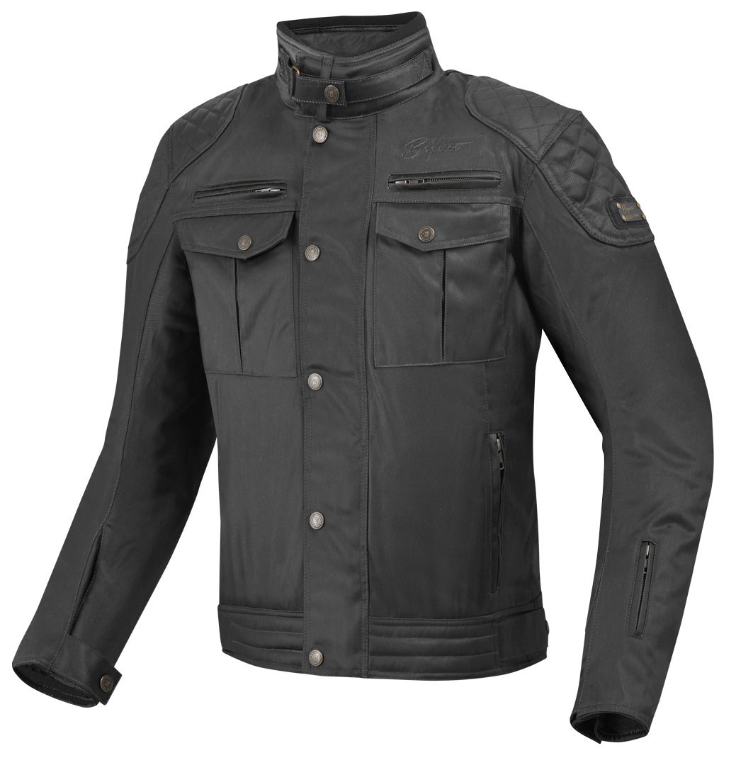 Bogotto Barton Veste cirée de moto imperméable noir XXL Figure 1