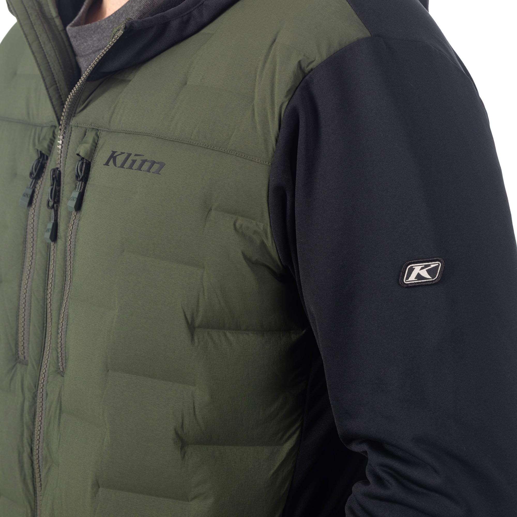 Klim Boulder Stretch Kabát Down Hybrid zelená/černá M Obrázek 4