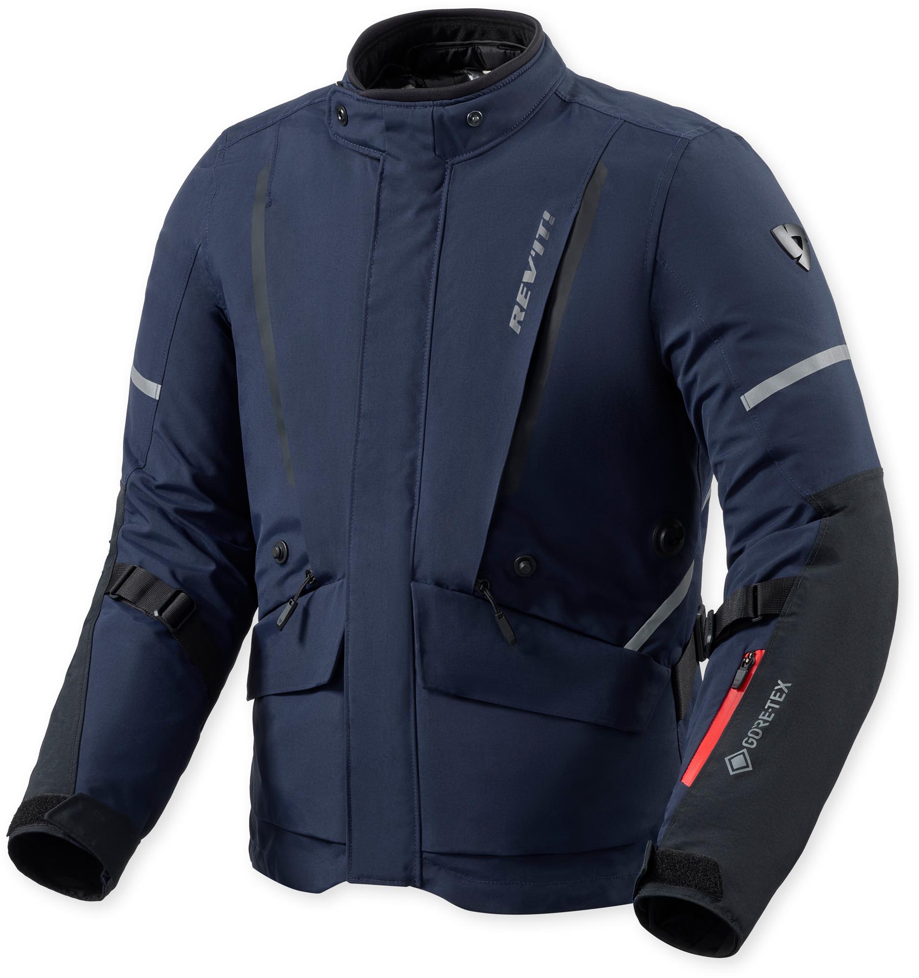 Revit Vertical 2 GTX wasserdichte Motorrad Textiljacke dunkelblau/schwarz S Abbildung 1