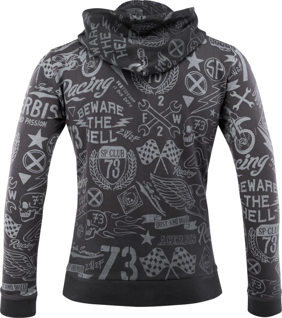 Acerbis Street SP Club Hoodie mörkgrå S Figur 2