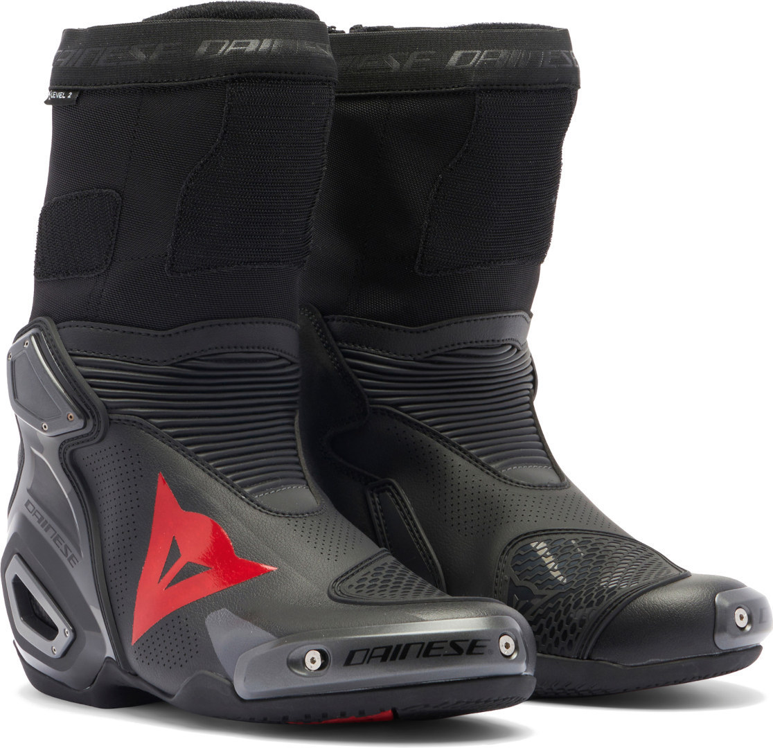 Dainese Axial 2 Air 2.0 geperforeerde motorlaarzen Zwart/Rood 47 Figuur 1