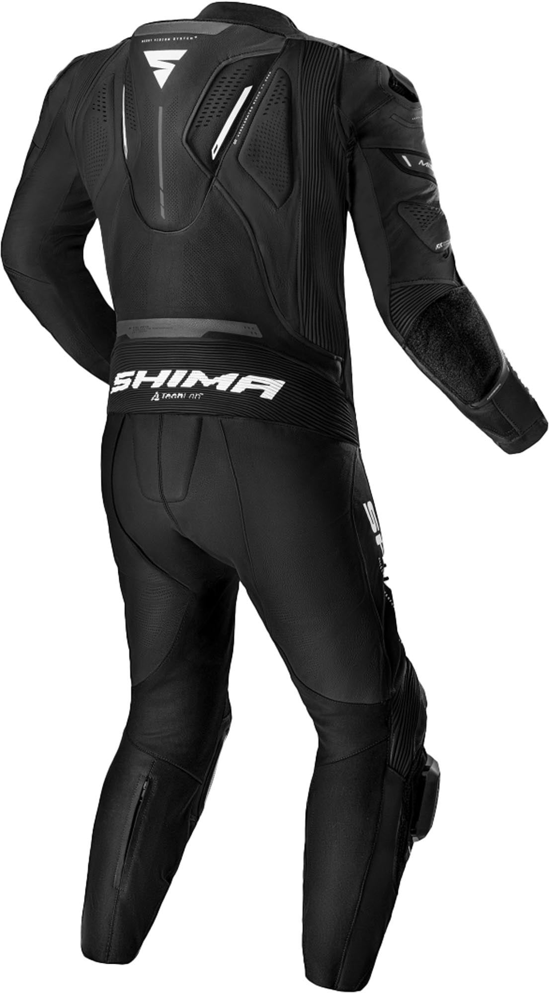 SHIMA Mission RS One Piece Motorcycle Leather Suit black/white 46 Figure 2