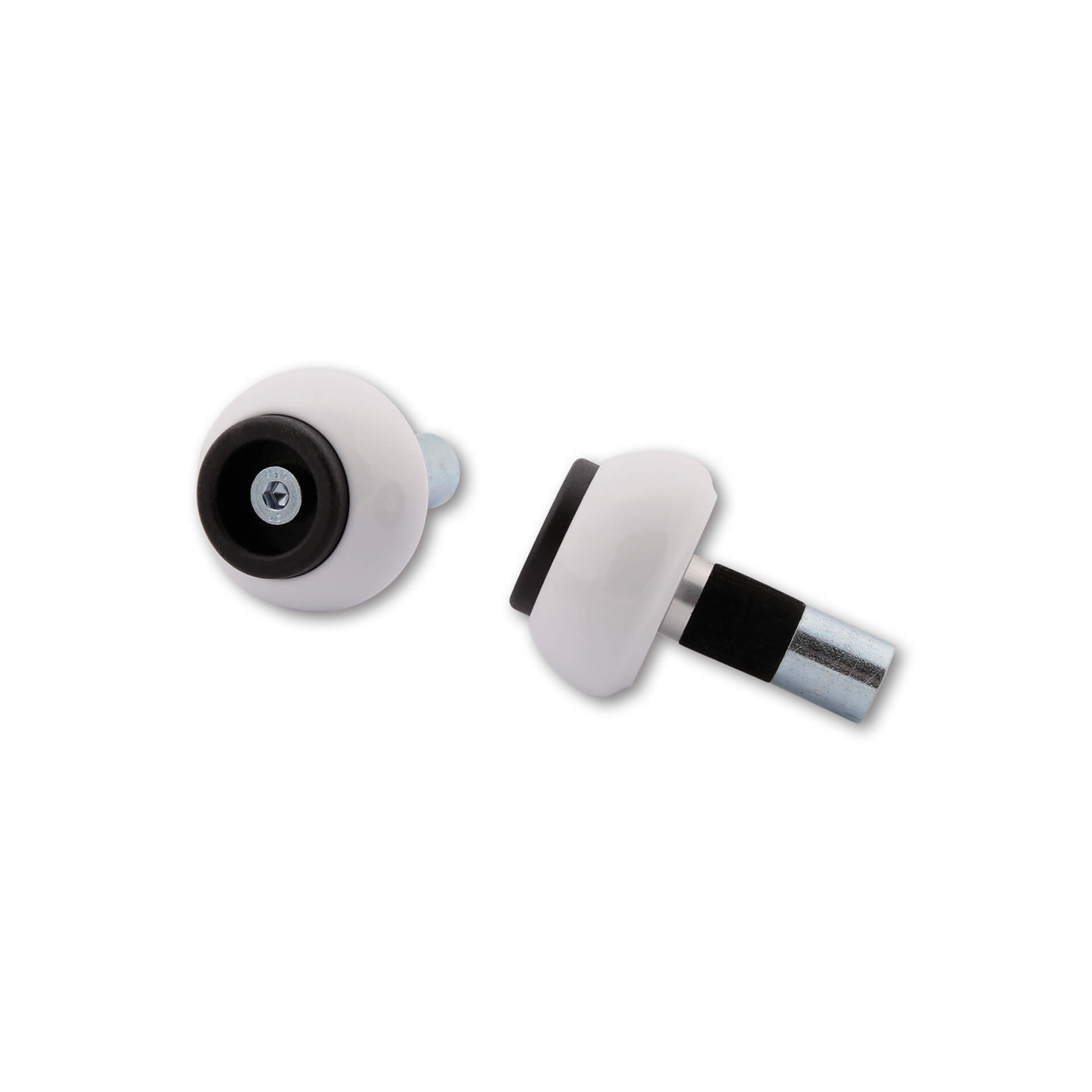 LSL Lenkergewichte CRASH BALLS Classic, Ø 18 mm, Alu weiß Abbildung 2