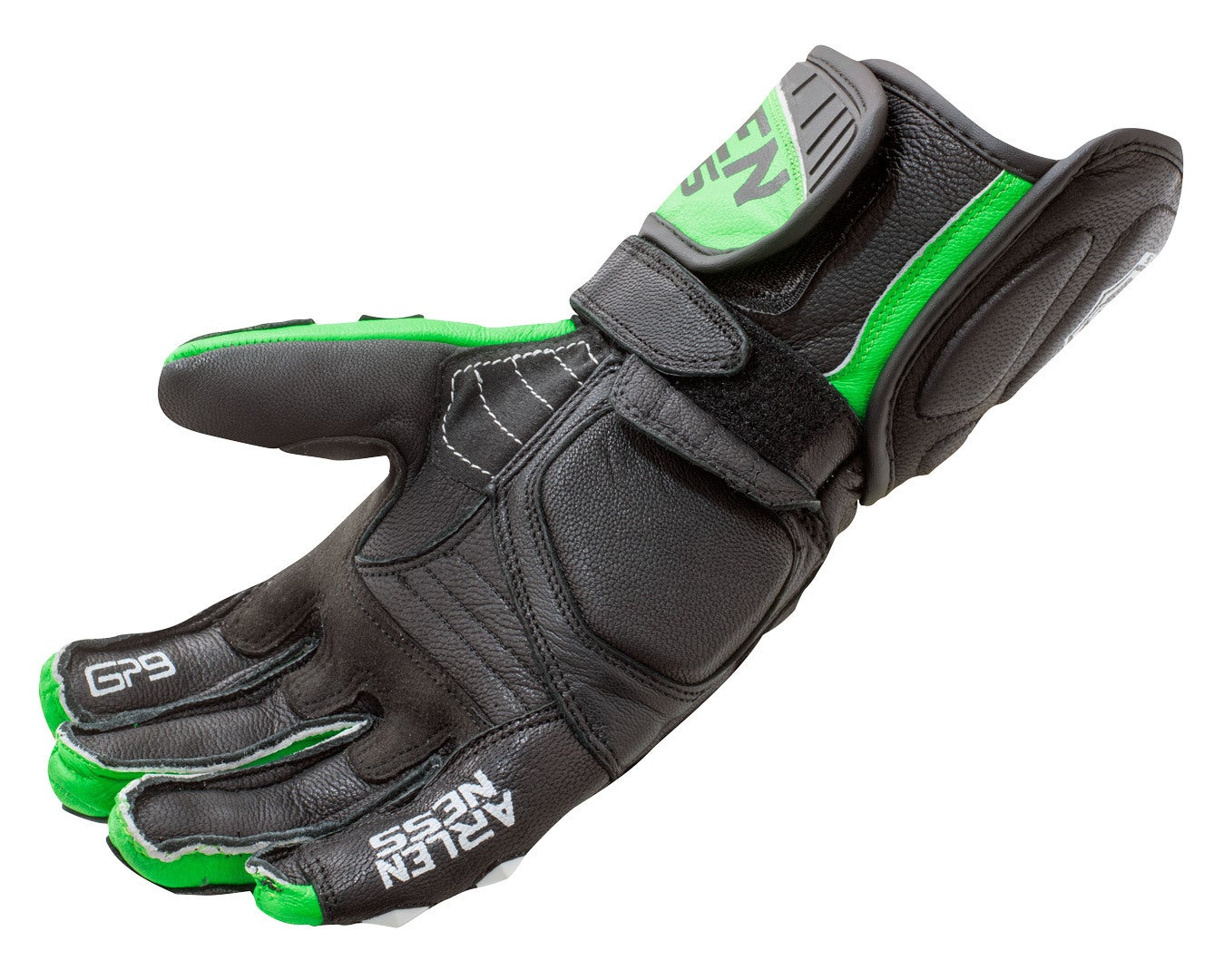 Arlen Ness Sugello Gants de moto Vert/Noir M Figure 4