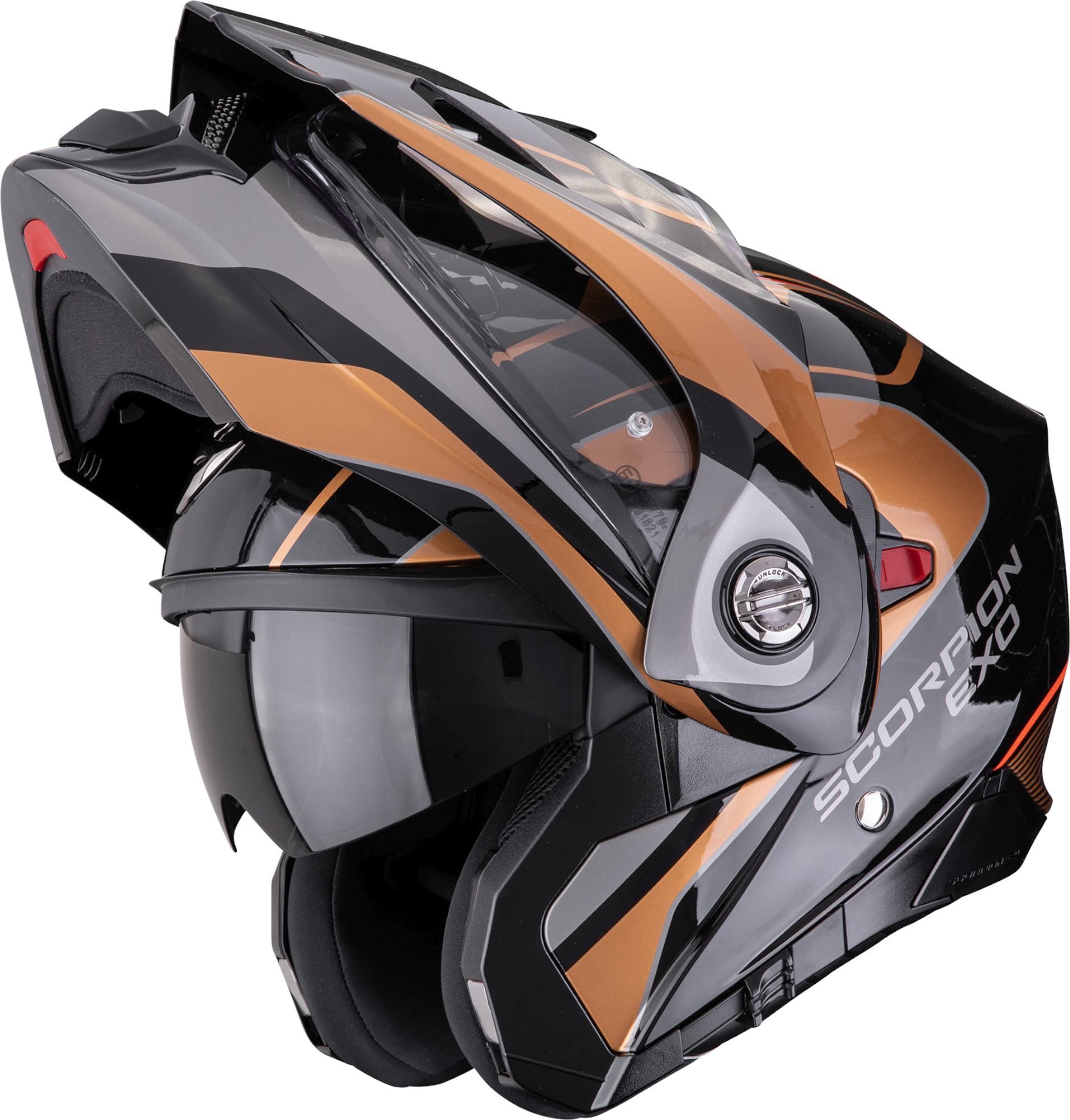 Scorpion ADX-2 Kamps Enduro Helm schwarz/orange L (58/59) Abbildung 2