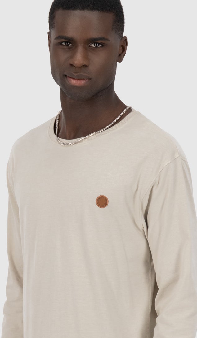 Alife And Kickin AlexAK A Longsleeve Manica lunga beige 2XL Figura 5