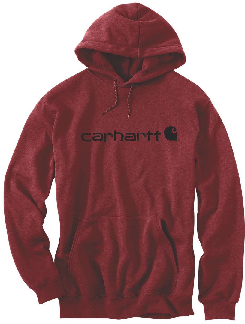 Carhartt Signature Logo Midweight Munktröja mörkröd XS Figur 1