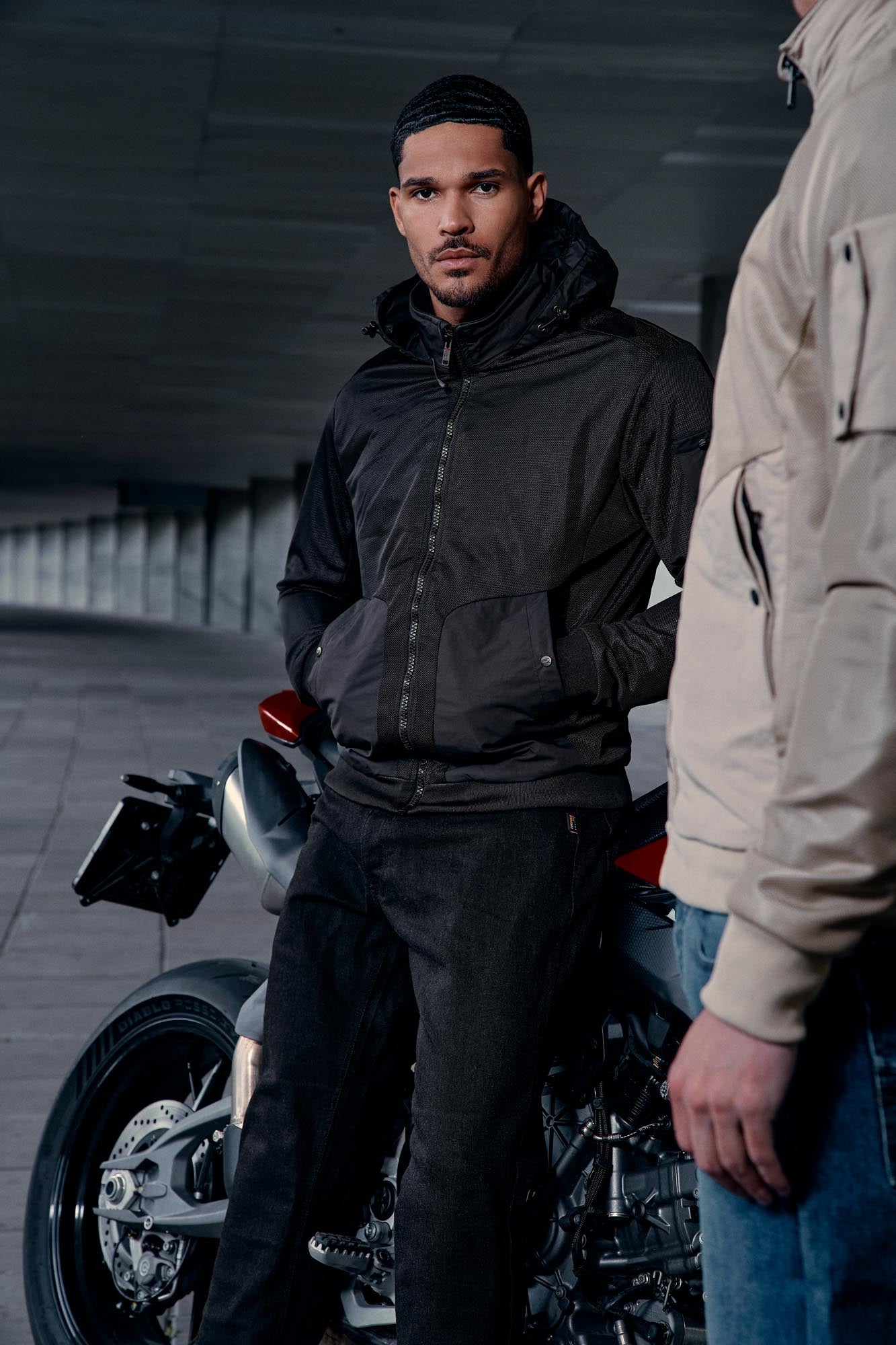 Richa Quarter Motocikla tekstila jaka melns XL 9. attēls
