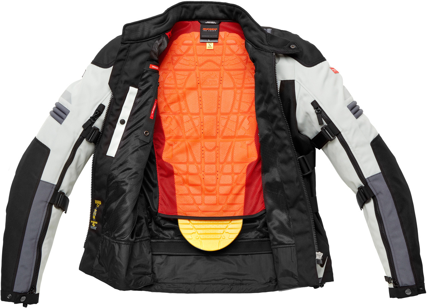 Spidi Modular Motorfiets textiel jas zwart/grijs XL Figuur 8