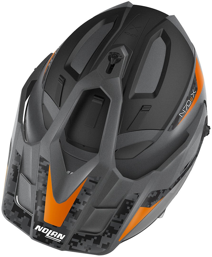 Nolan N70-2 X Torpedo N-Com Hjelm sort/orange L (60) Figur 3
