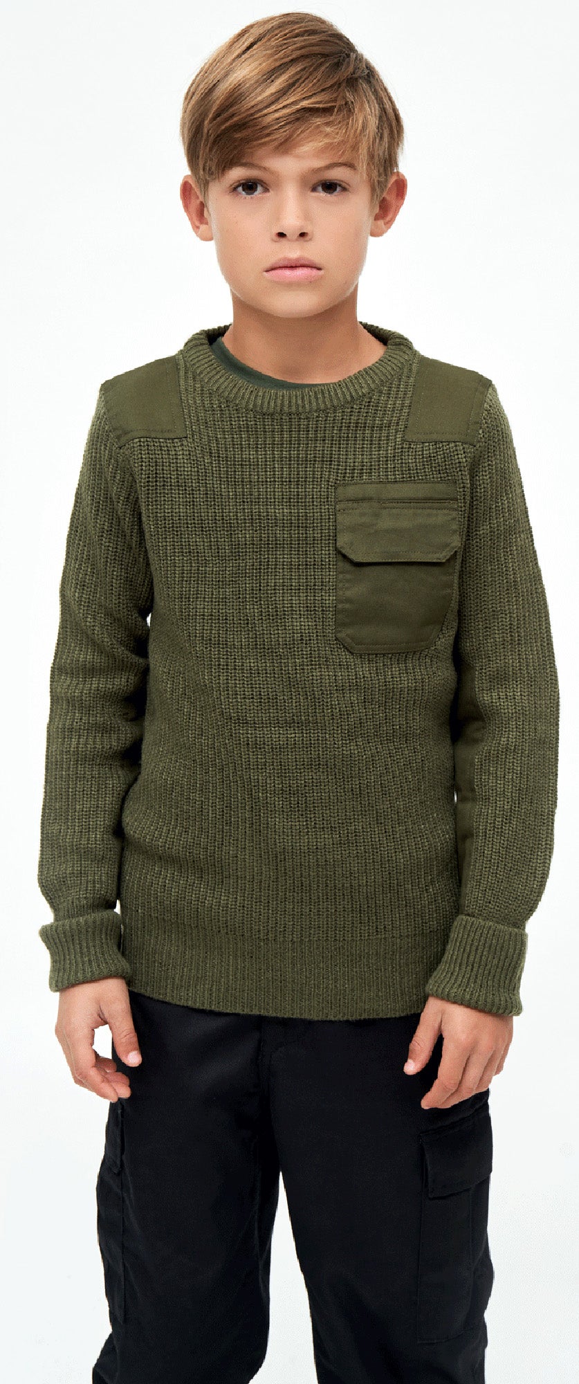 Brandit BW Kids Pullover olive 170-176 Figure 6