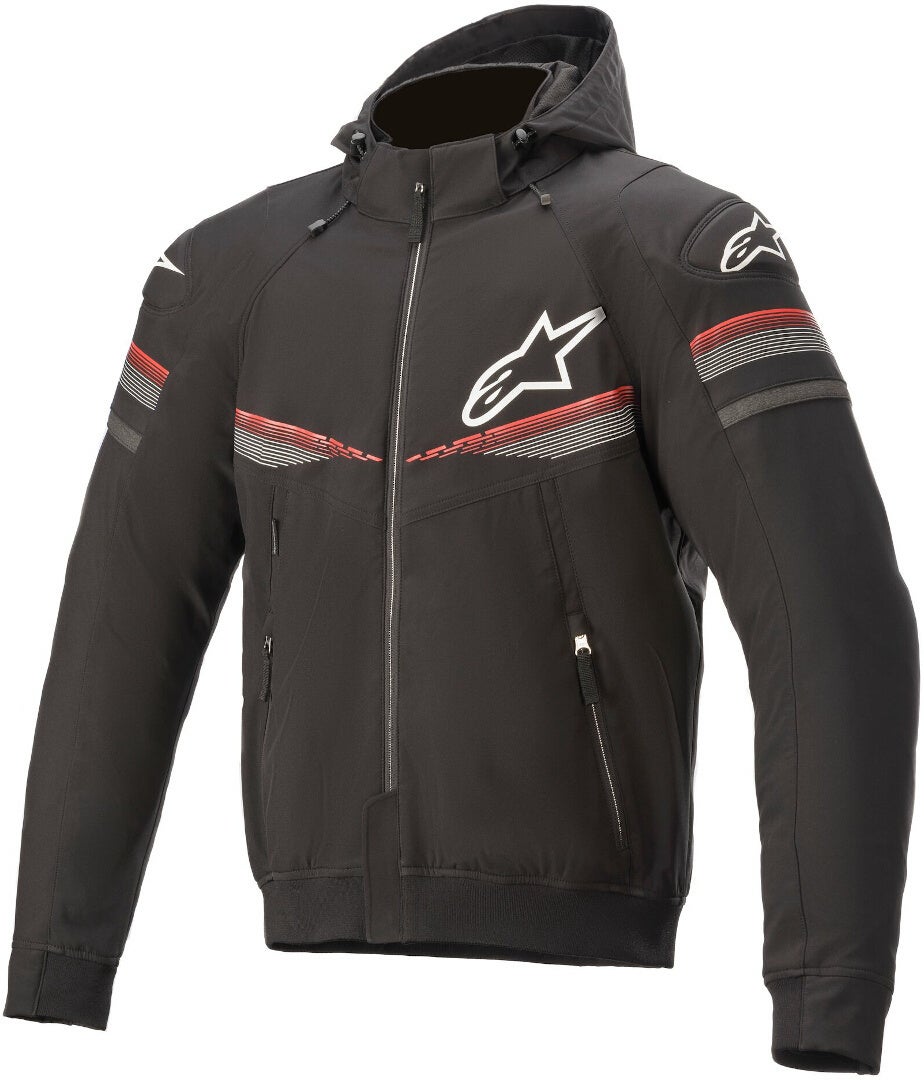 Alpinestars Sektor V2 オートバイのパーカー 黒/赤 M 図1