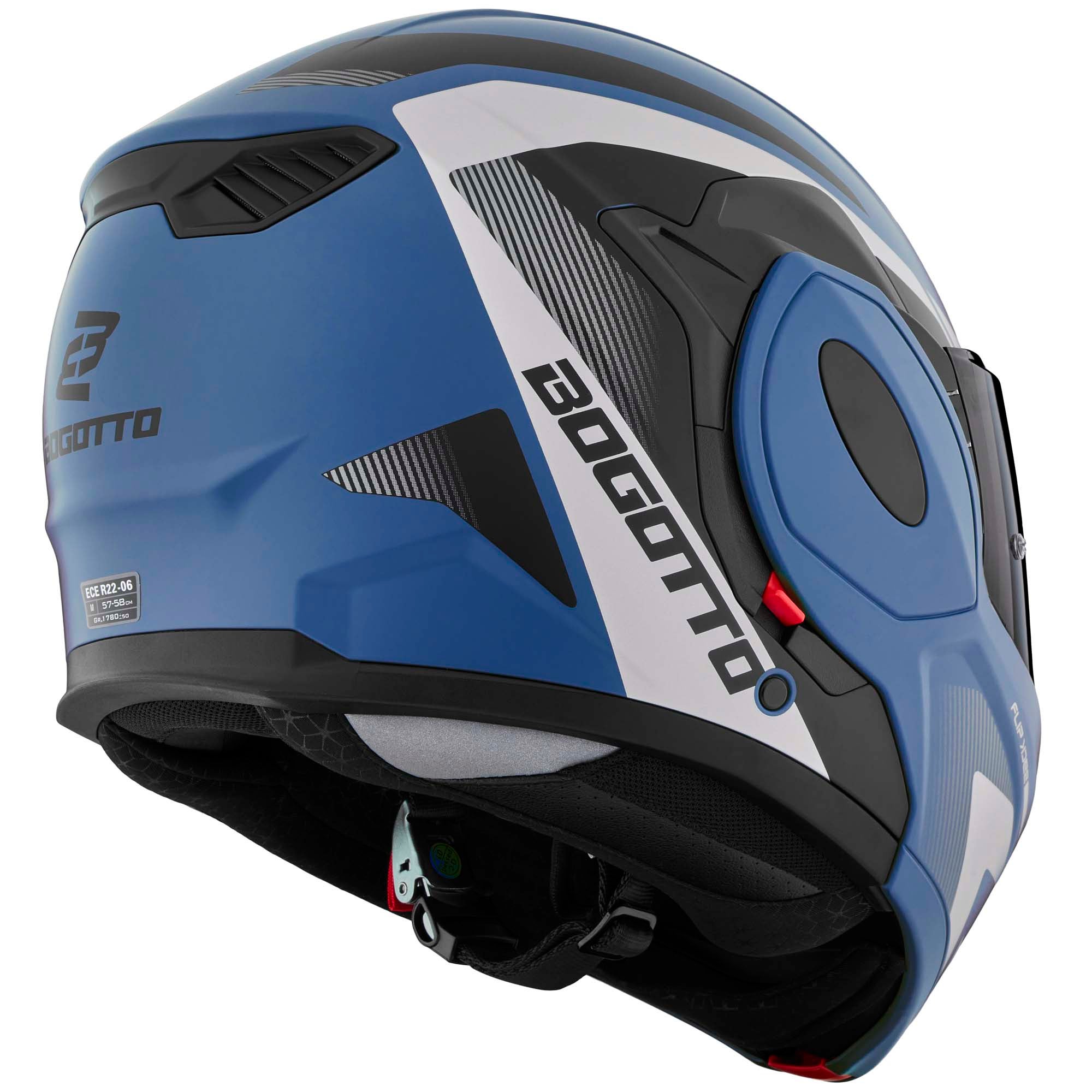 Bogotto FS-X600 Atyr Limited Edition Casque Bleu mat S Figure 4