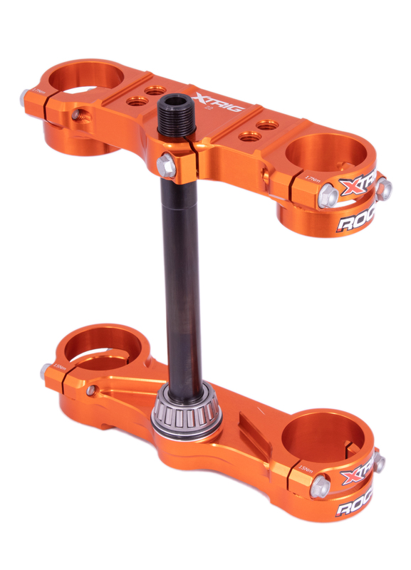 XTRIG ROCS Tech Triple Clamp Offset 22 mm - Orange KTM SX50 Figura 3