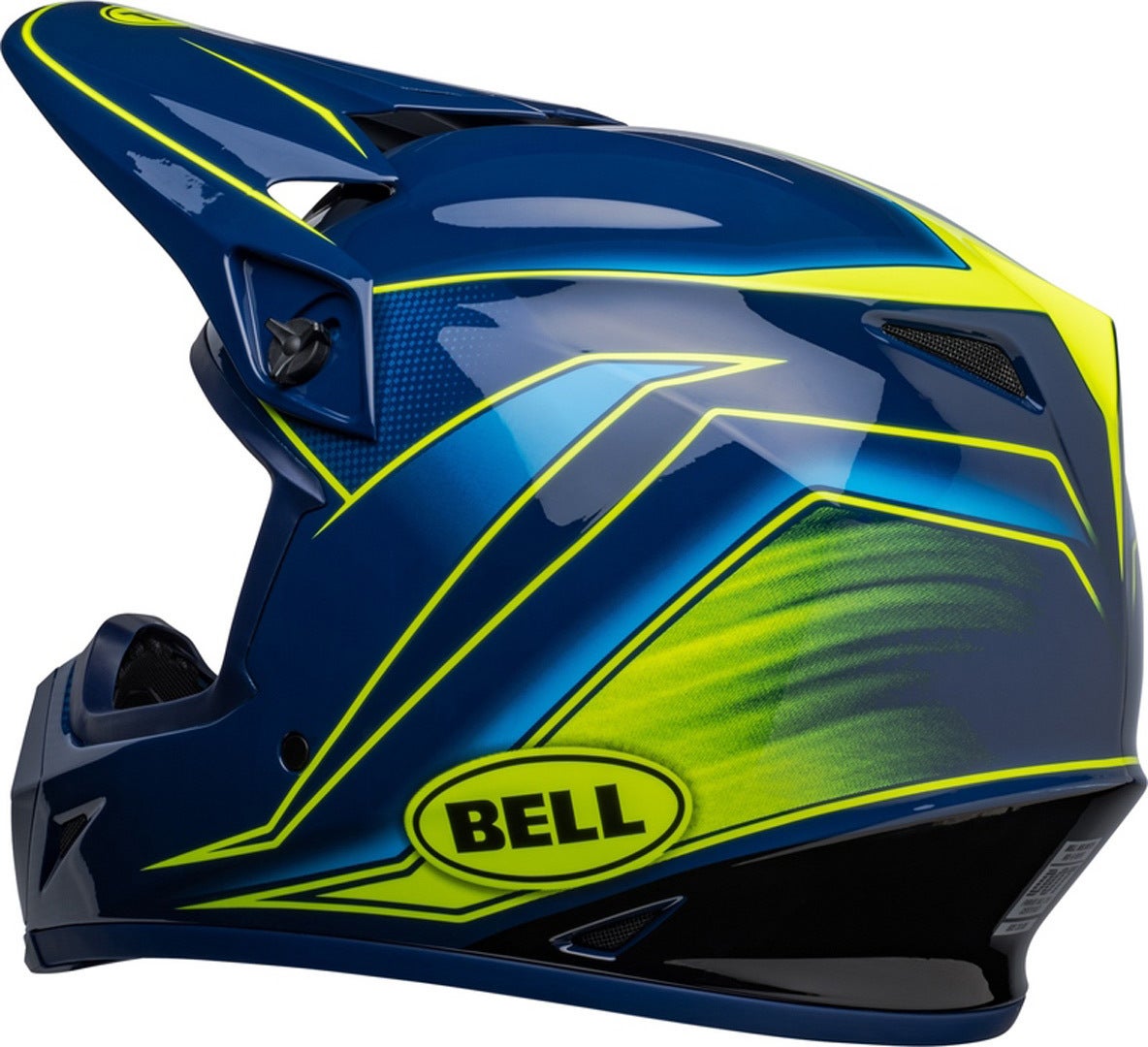 Bell MX-9 Mips Zone Casco Motocross blu/giallo L (59/60) Figura 7