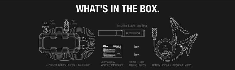 NOCO Genius10 6/12V 10A Smart batteriladdare Figur 9