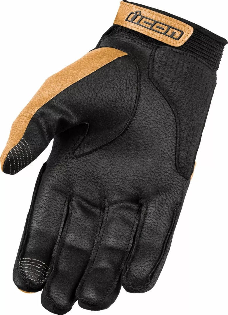 Icon Superduty3 Guanti da moto marrone/nero L Figura 2