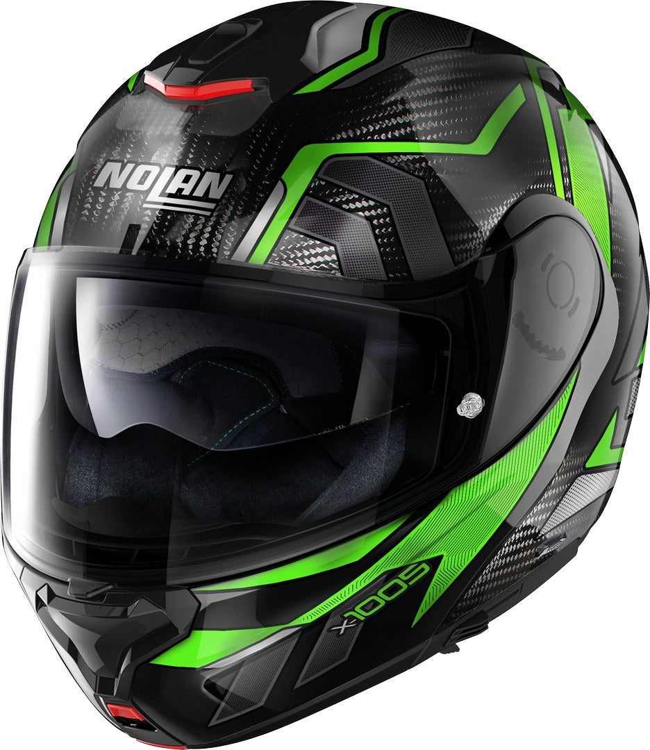 Nolan X-1005 Ultra Carbon Sandglas N-Com Casco nero/verde S (56) Figura 1