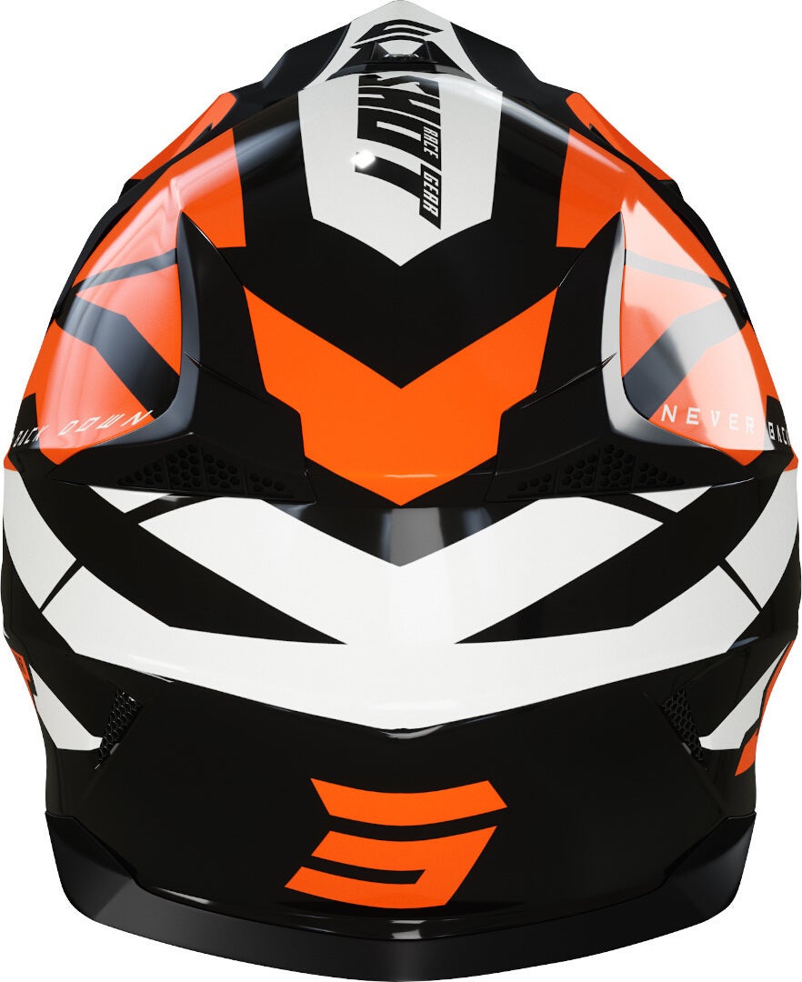 Shot Pulse Revenge Motocross hjelm sort/hvid/orange S (55/56) Figur 2