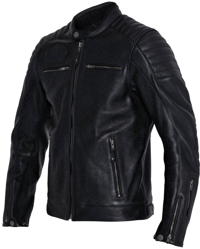 John Doe Dexter Motorrad Lederjacke schwarz L Abbildung 2