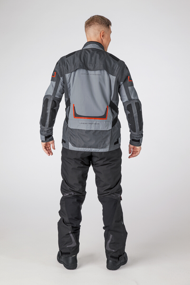 Side view of Lindstrands Myrvik waterproof Motorcycle Textile Jacket