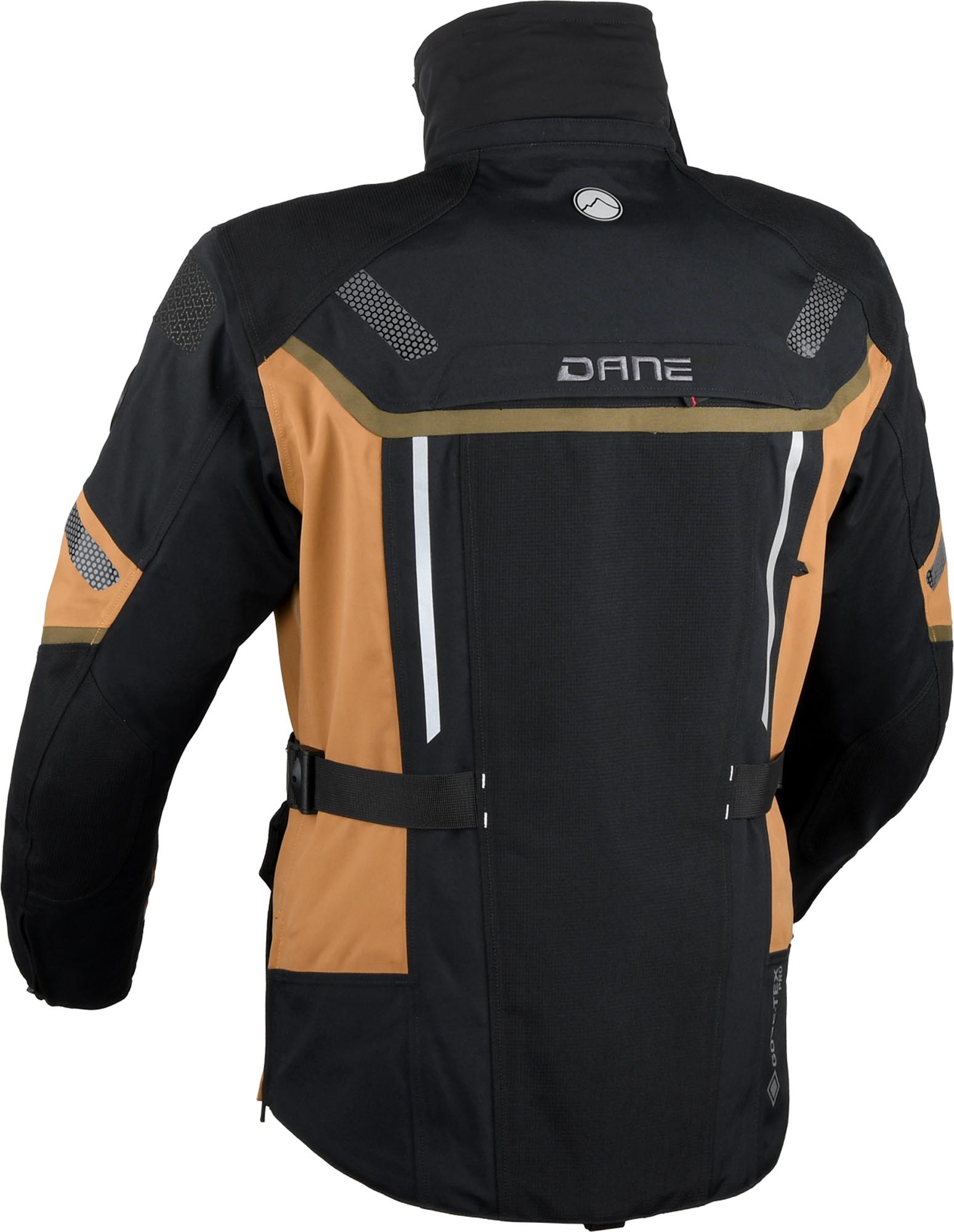 DANE Nimbus 3 Gore-Tex Pro wasserdichte Motorrad Textiljacke schwarz/braun 2XL Abbildung 4