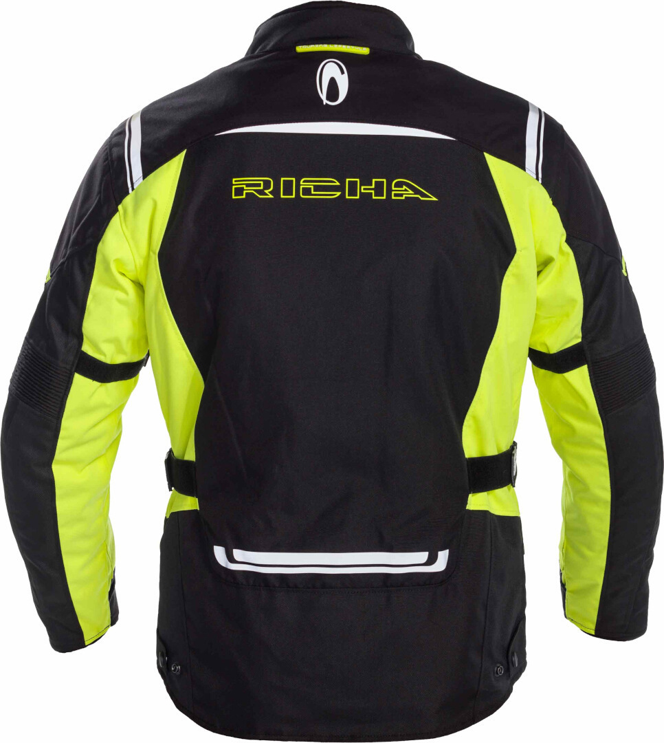 Richa Storm 2 waterproof Motorcycle Textile Jacket black/yellow 5XL Figure 2