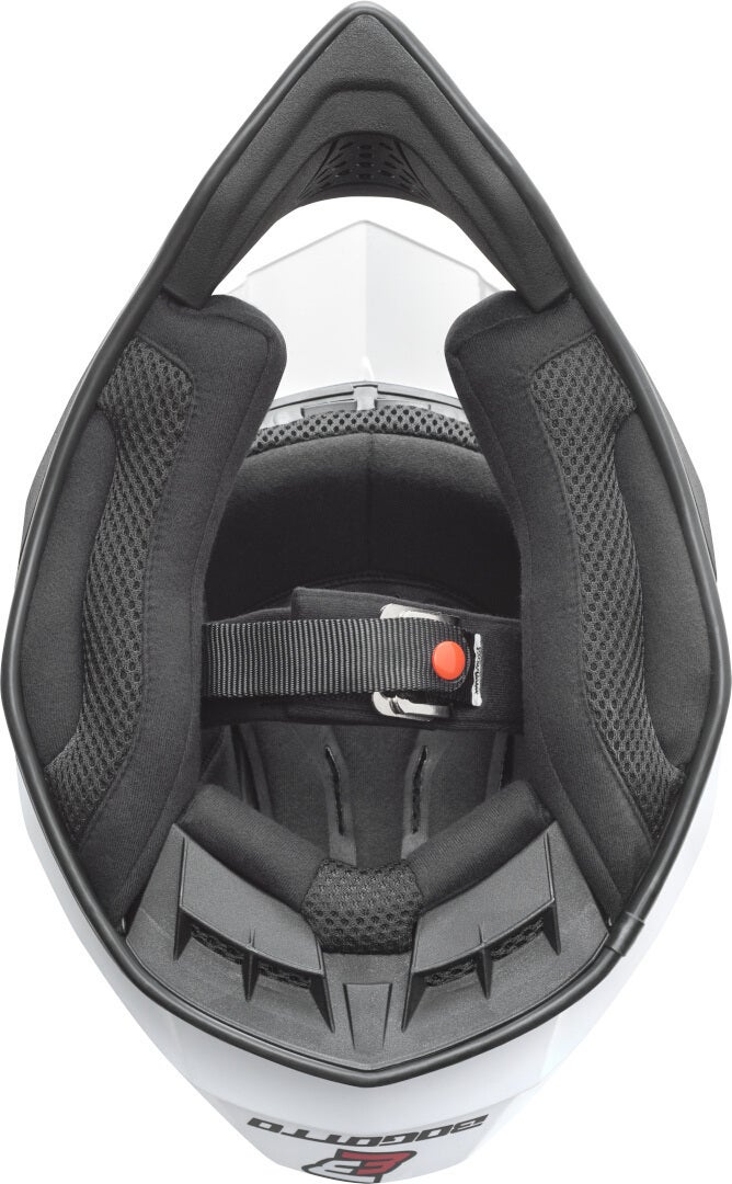 Bogotto V337 Solid Motocross Helm weiß matt S Abbildung 3