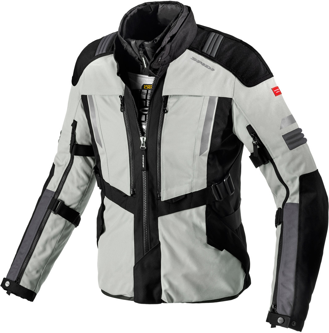 Spidi Modular Motorfiets textiel jas zwart/grijs XL Figuur 1