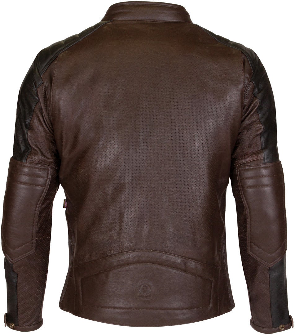Merlin Chase II D3O Motorcycle Leather Jacket black/brown 44 Figure 3