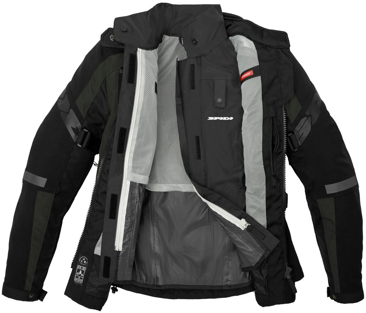 Spidi 4 Season Evo H2Out Giacca tessile da donna nero/verde L Figura 6