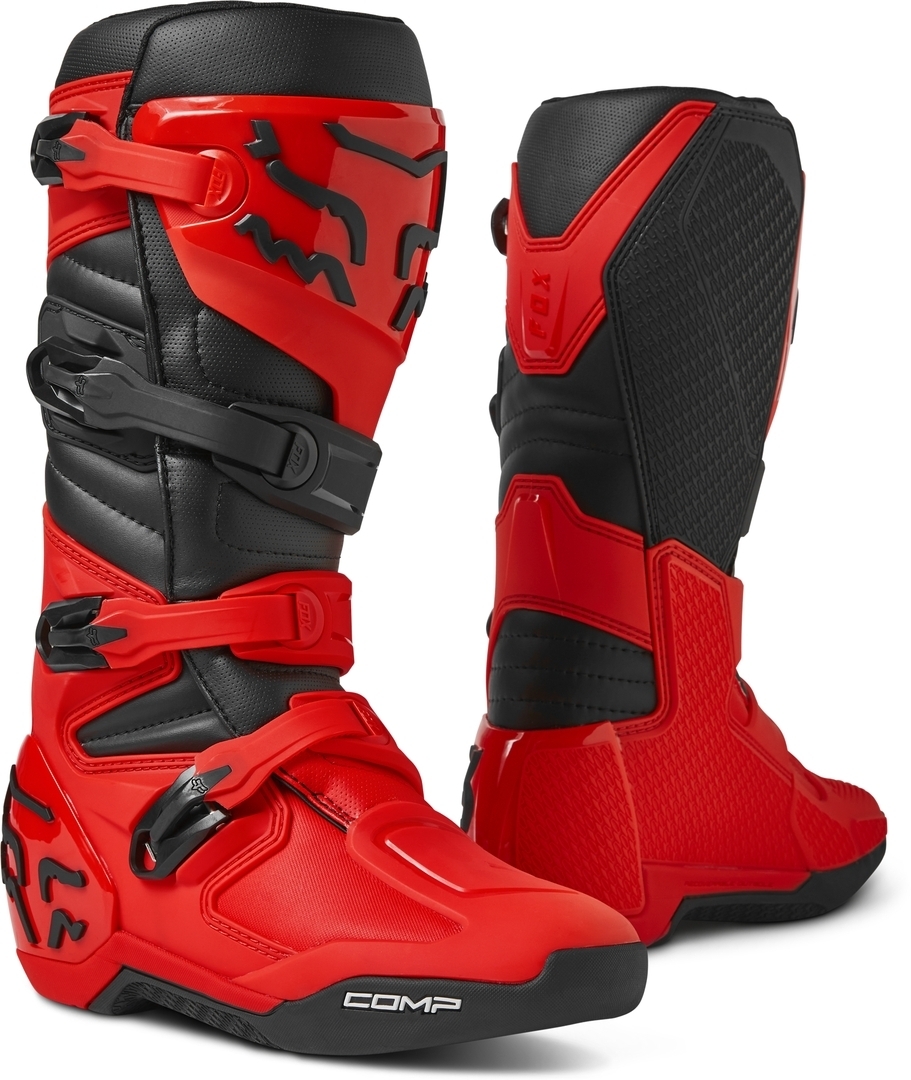 FOX Comp Motocross Stiefel rot 10 Abbildung 1