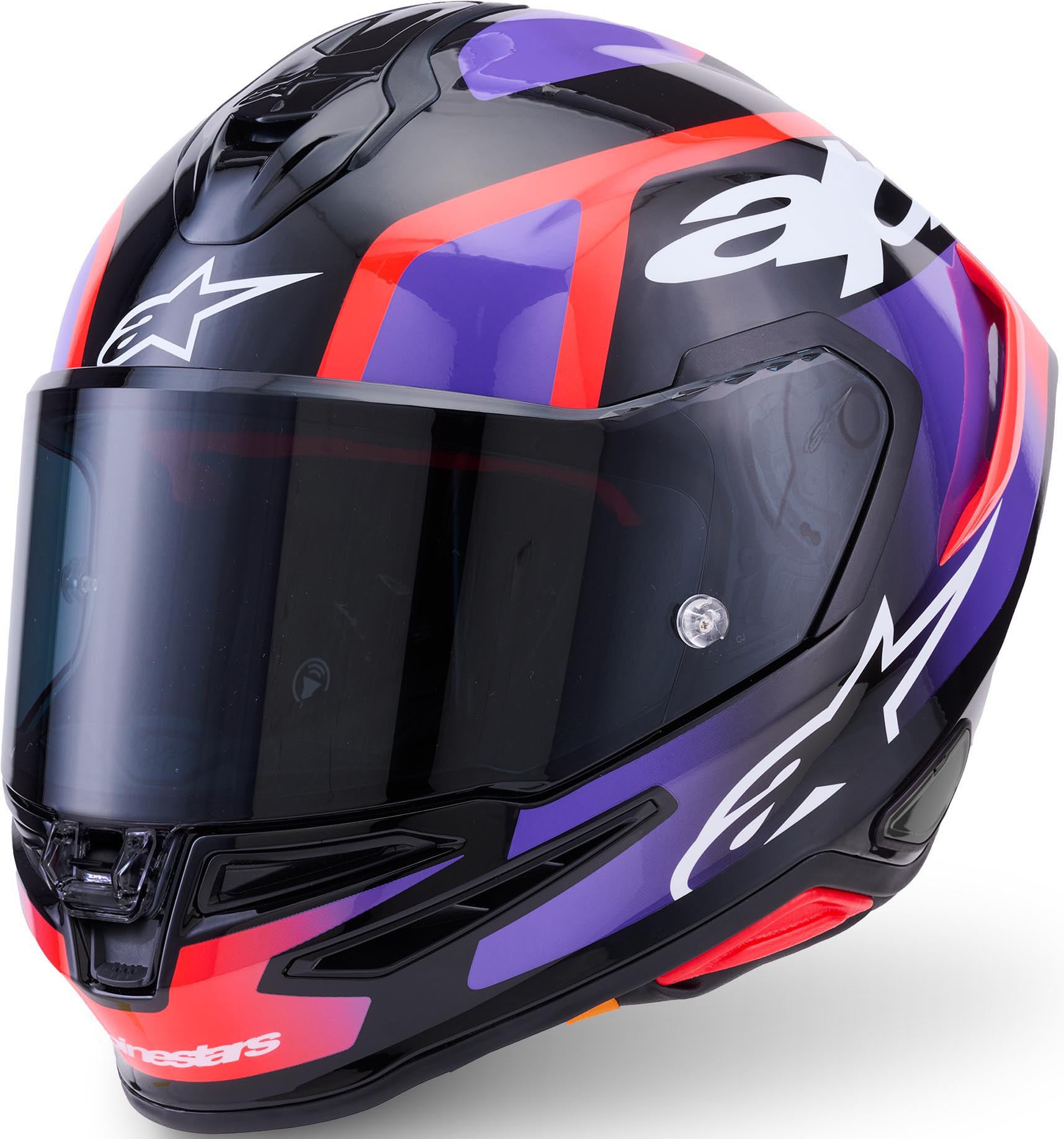 Alpinestars S-R7 Lumen 헬멧 검정/빨강/보라색 M 그림 1