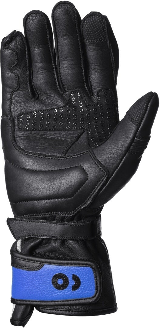GMS GR-1 SF perforerede motorcykelhandsker sort/hvid/blå S Figur 2