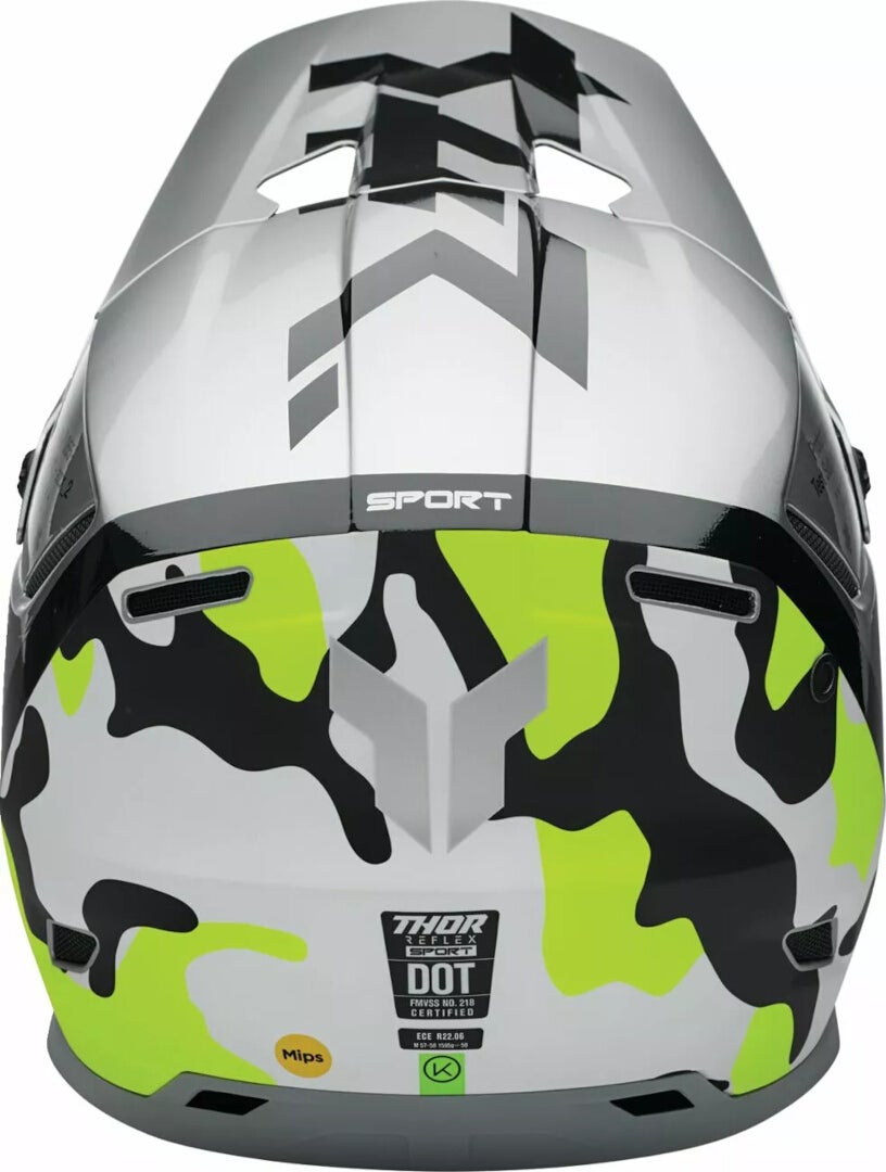Thor Reflex Riot Motocross Helm gelb/schwarz/silber L (58/59) Abbildung 3