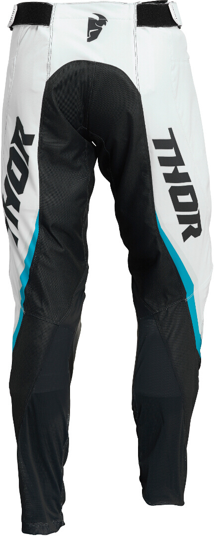 Thor Pulse Rev Pantaloni de motocross pentru doamne albastru închis/albastru deschis/alb 3/4 Figura 2