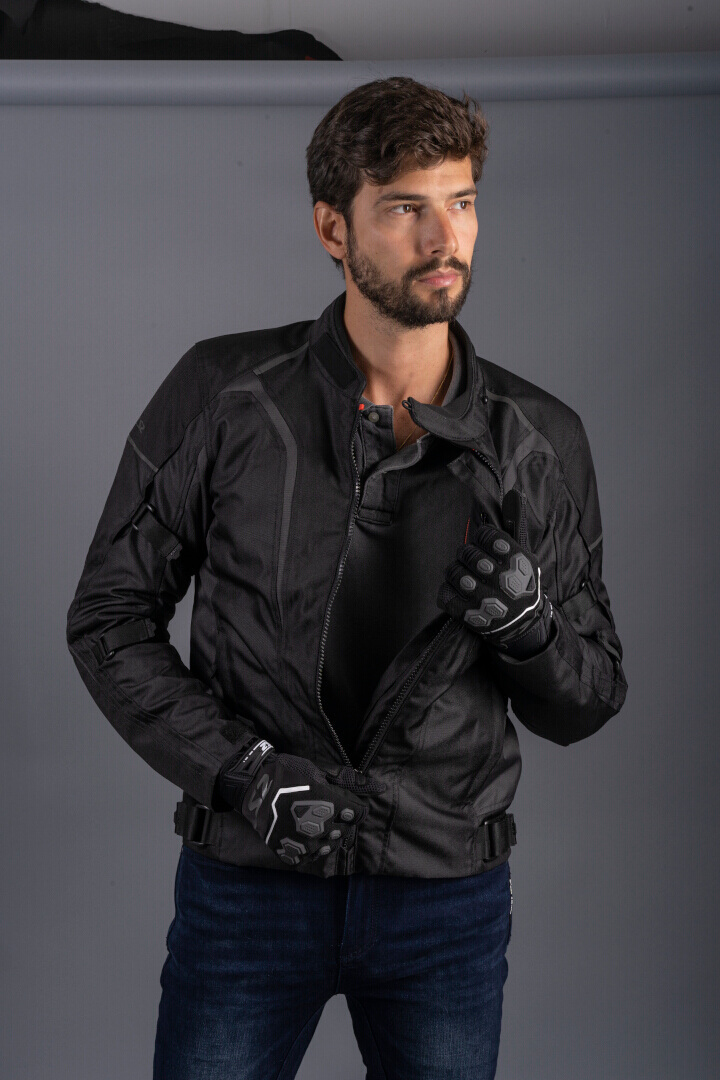 LS2 Sepang waterproof Motorcycle Textile Jacket black/dark grey M Figure 8