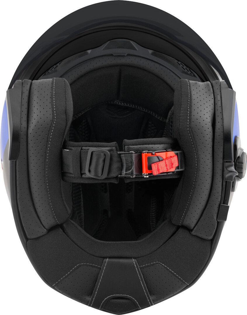 Bogotto H586 BT Illus Casca cu reacție Bluetooth Negru mat/roșu/albastru 2XL Figura 5