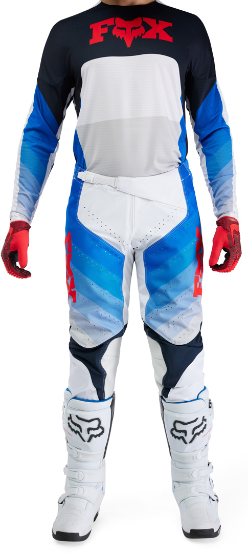 FOX 360 Fade Pantalons de motocross Blanc/bleu 32 Figure 7